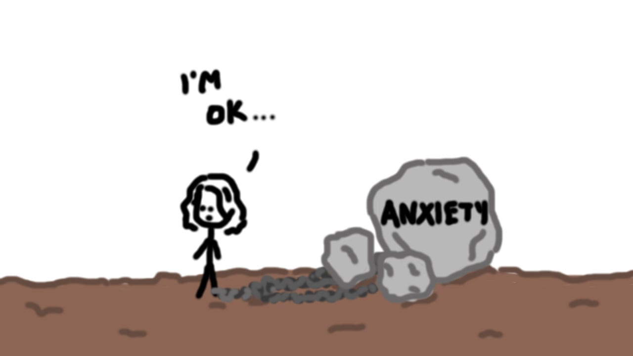 ball and chain of anxiety